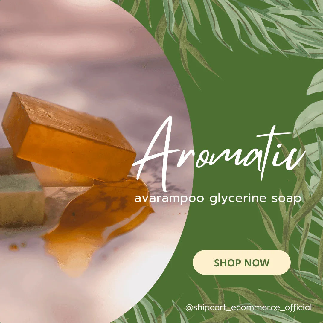 Avarampoo Glycerine Soap – Herbal Brightening & Hydration, Pack of 3, 375g (3x125g) - Shipcart Ecommerce Official