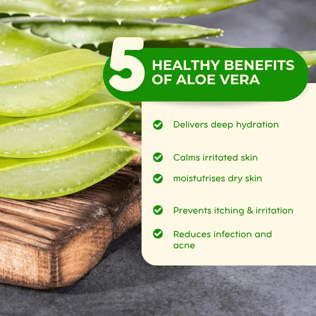 Aloe Vera Glycerine Soap – Hydrating & Skin-Soothing Care – Pack of 3, 375g (125g each) - Shipcart Ecommerce Official