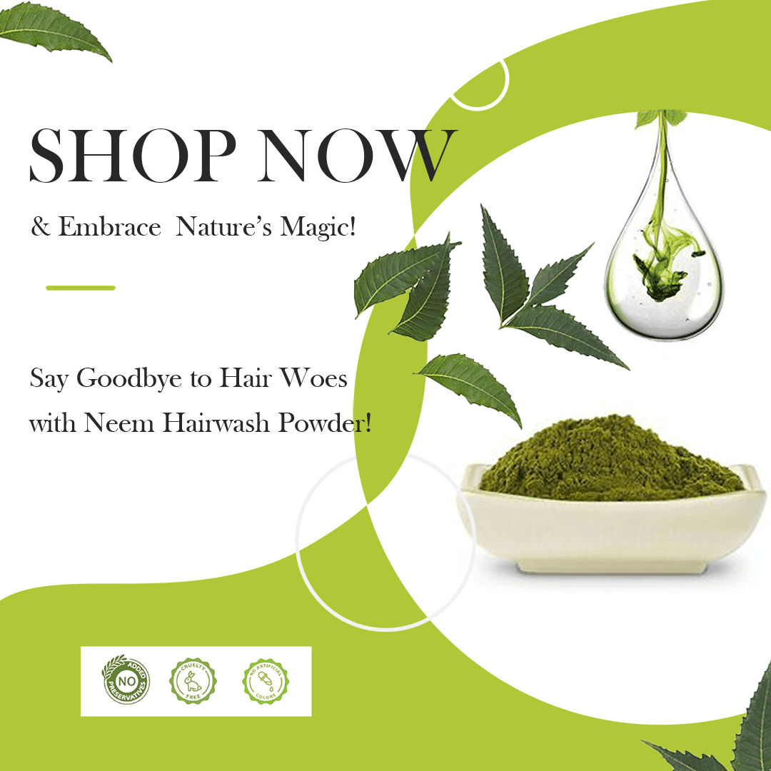 Neem Hair Pack Powder – Scalp Care, Dandruff Control & Hair Strength, 100g - Shipcart Ecommerce Official