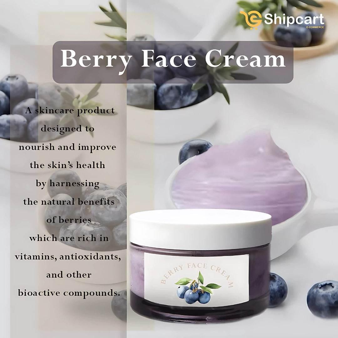 Berry Face Cream – Hydration, Brightening & Skin Repair, 50g - Shipcart Ecommerce Official