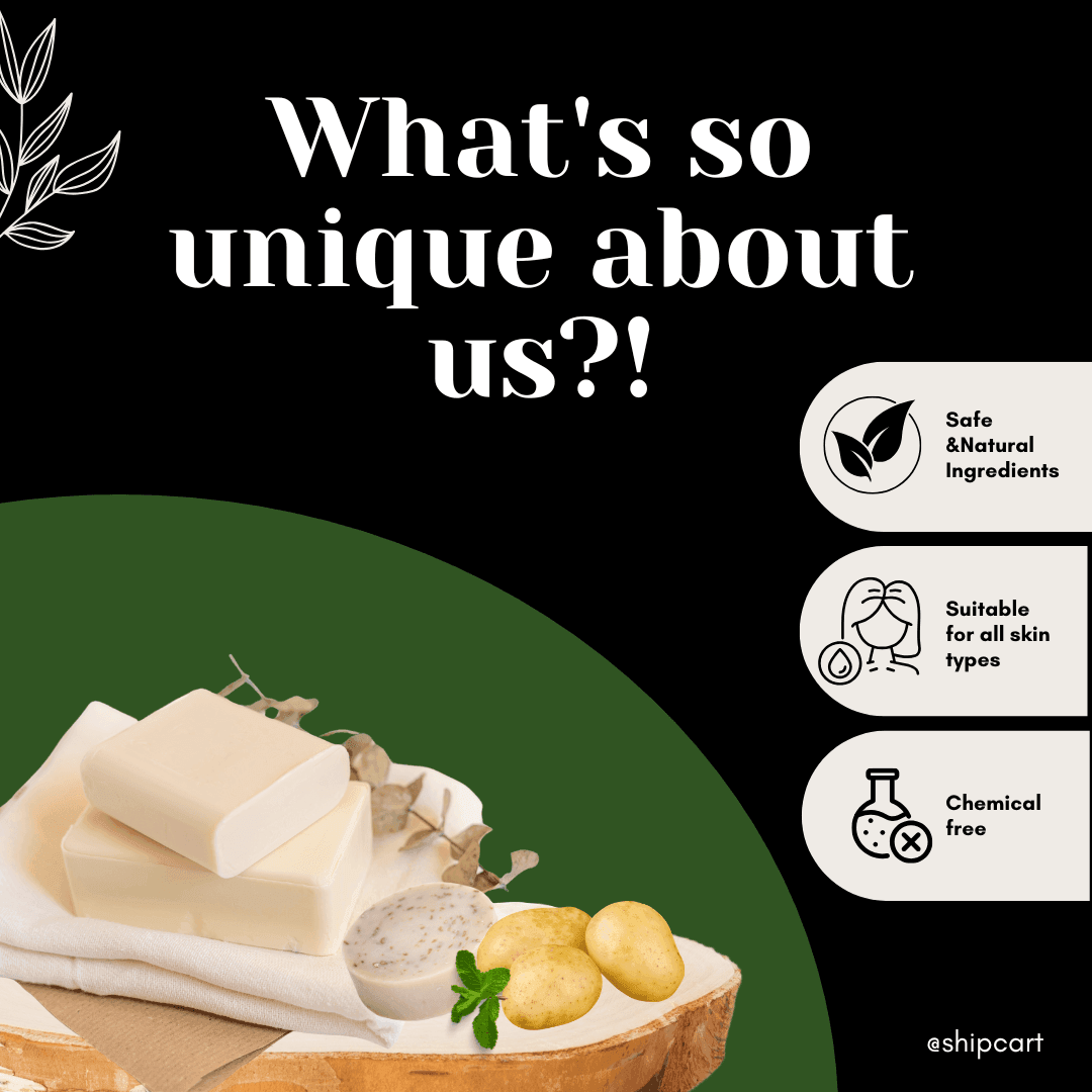 Potato Soap – Brightening, Soothing & Natural Care, 125 g - Shipcart Ecommerce Official