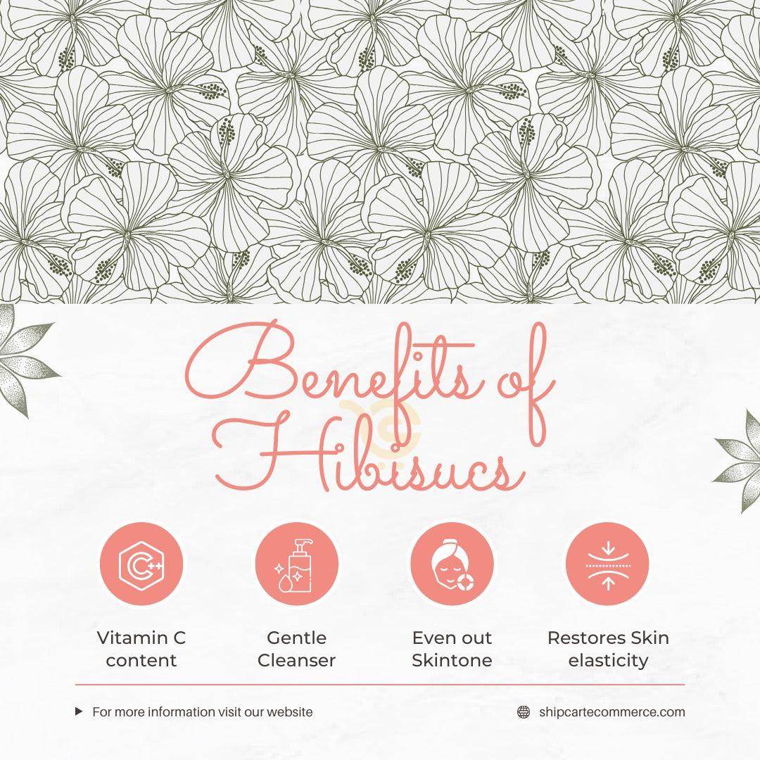 Hibiscus Soap – Herbal Skin Cleanser & Nourishing Care, 125 g - Shipcart Ecommerce Official