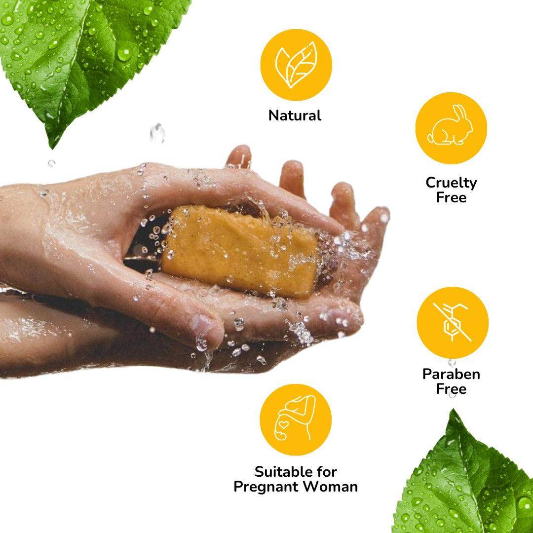Turmeric Soap – Natural Glow & Skin Nourishment, 125 g - Shipcart Ecommerce Official