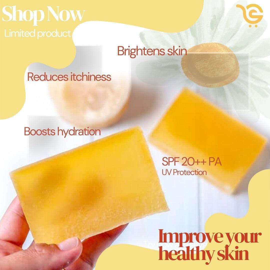 Manjistha Glycerine Soap – Ayurvedic Skin Brightening & Detox – Pack of 3, 375g (125g each) - Shipcart Ecommerce Official