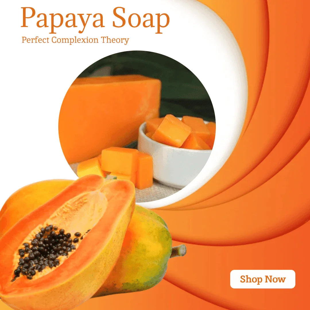 Papaya Glycerine Soap – Skin Brightening & Gentle Exfoliation – Pack of 3, 375g (125g each) - Shipcart Ecommerce Official