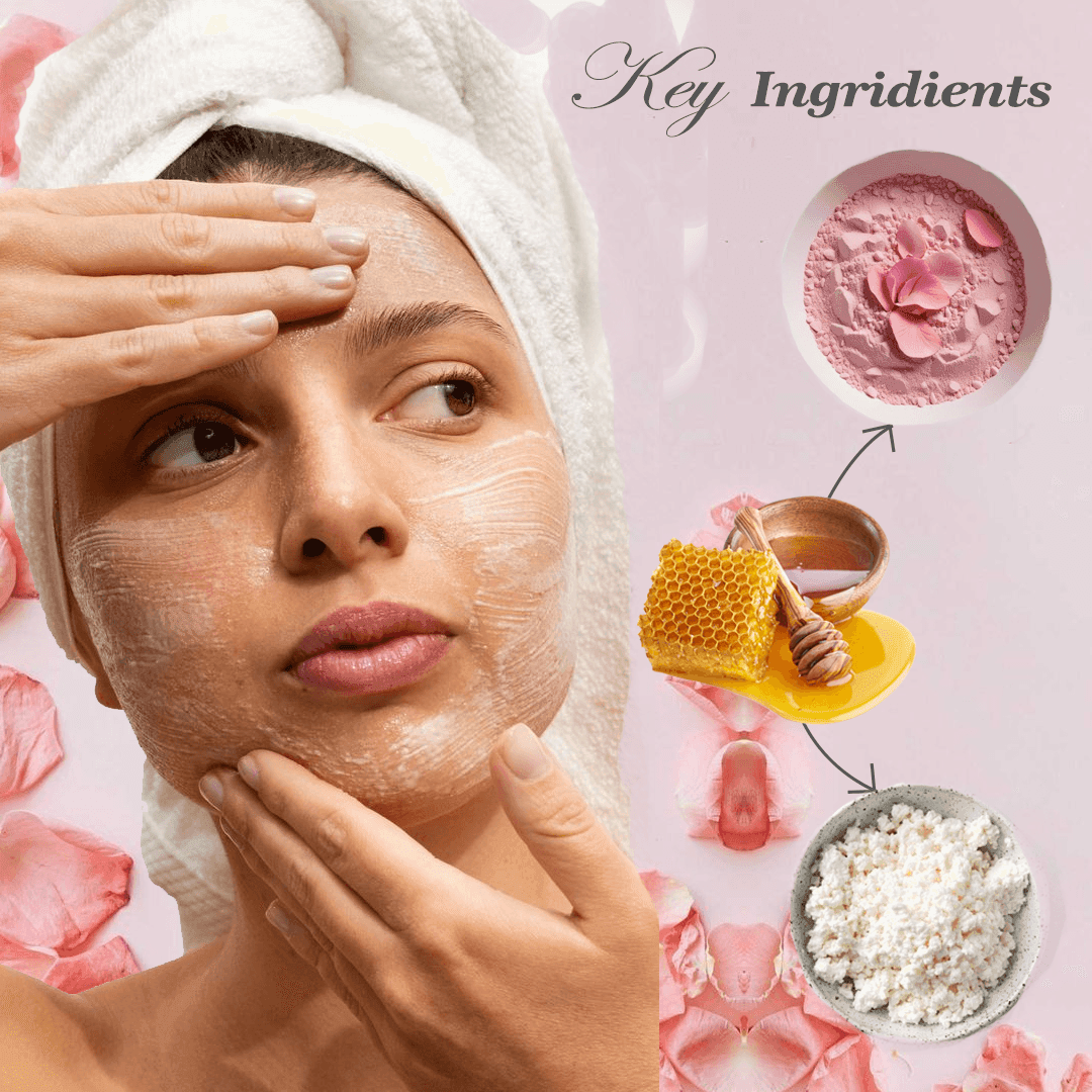 Paneer Rose Face Pack Powder – Hydration, Skin Brightening & Glow Boosting, 100g - Shipcart Ecommerce Official