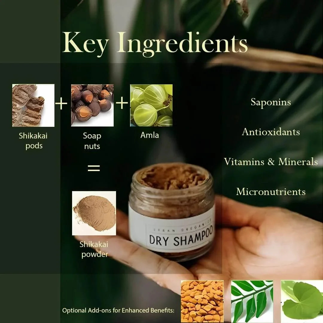 Shikakai Hair Pack Powder – Natural Cleanser, Hair Strengthener & Scalp Care, 100g - Shipcart Ecommerce Official