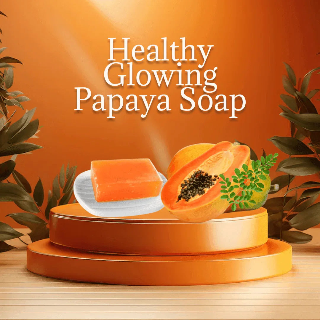 Papaya Glycerine Soap – Skin Brightening & Gentle Exfoliation – Pack of 3, 375g (125g each) - Shipcart Ecommerce Official