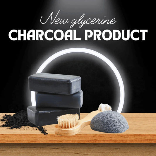 Charcoal Glycerine Soap | Deep Cleanse & Detox – Pack of 3, 375g (125g Each) - Shipcart Ecommerce Official