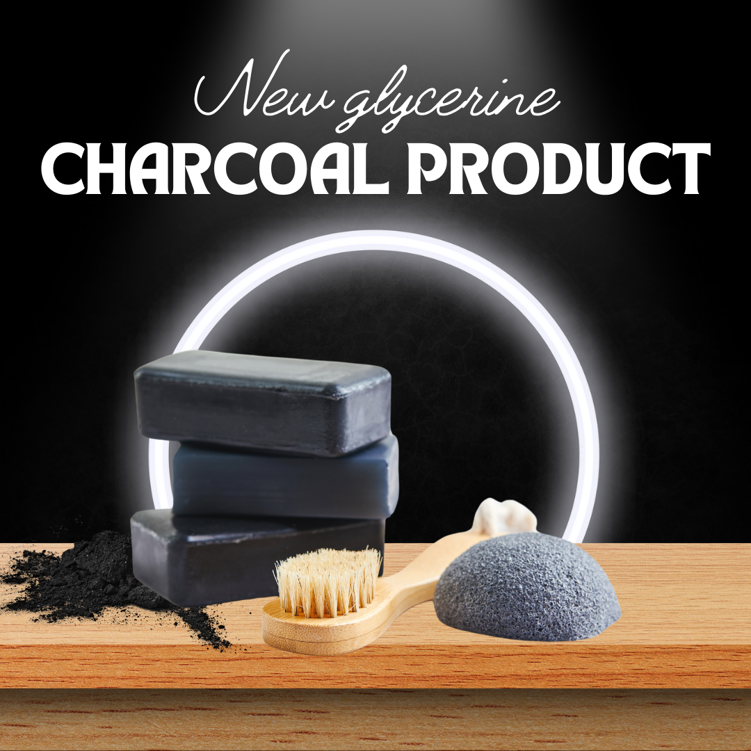 Charcoal Glycerine Soap – Deep Cleanse, Detox & Skin Purifier, 100 g