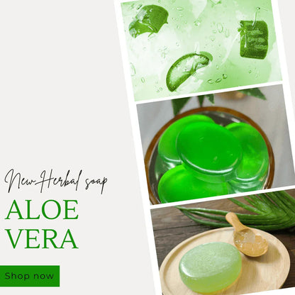 Aloe Vera Glycerine Soap – Hydrating & Skin-Soothing Care – Pack of 3, 375g (125g each) - Shipcart Ecommerce Official