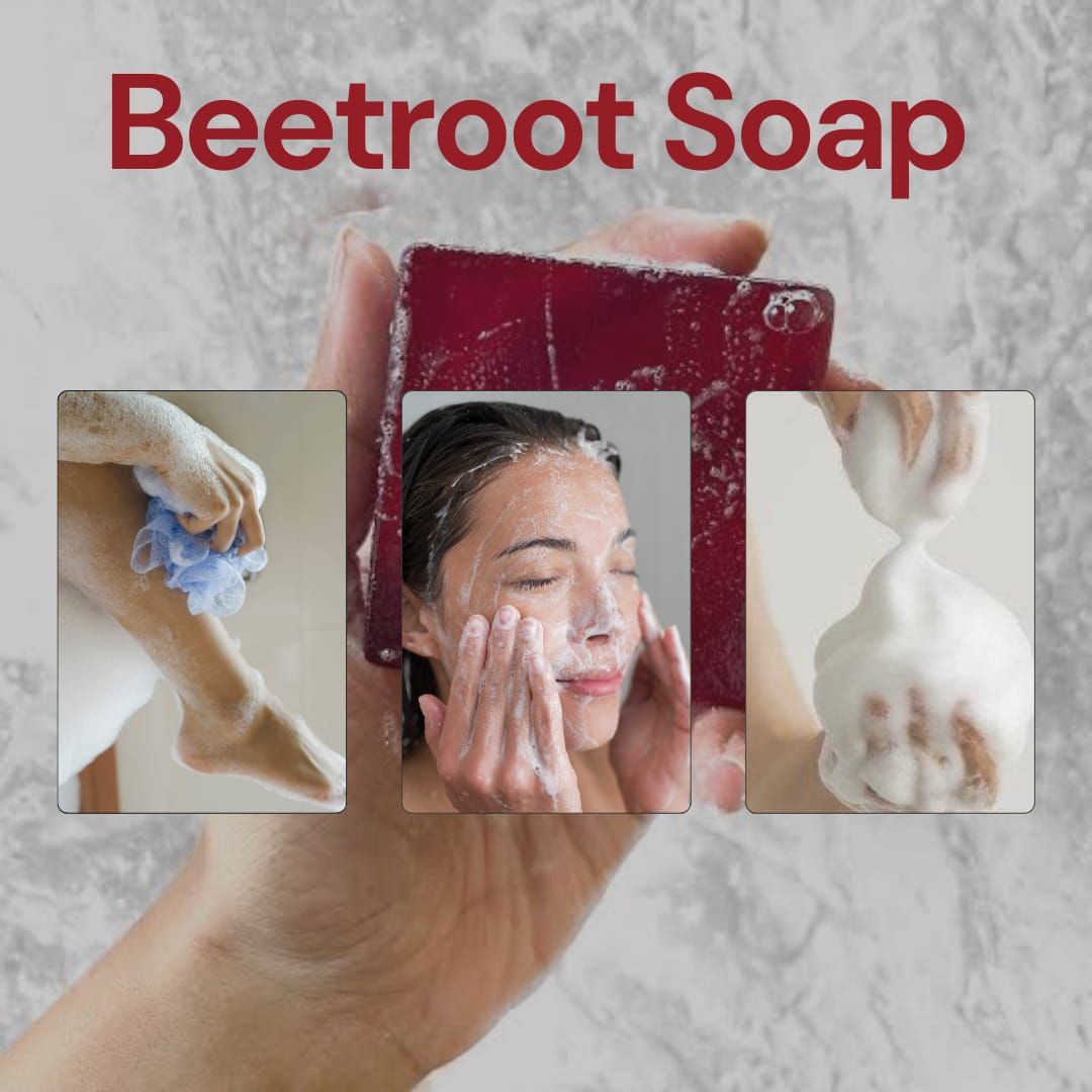 Beetroot Soap – Natural Radiance & Skin Nourishment, 100 g