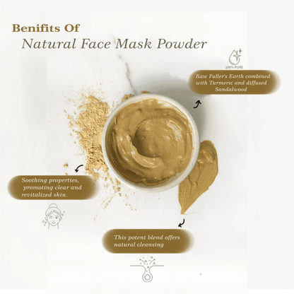 Fuller's Earth Face Pack Powder – Deep Cleansing, Oil Control & Skin Brightening, 100g - Shipcart Ecommerce Official