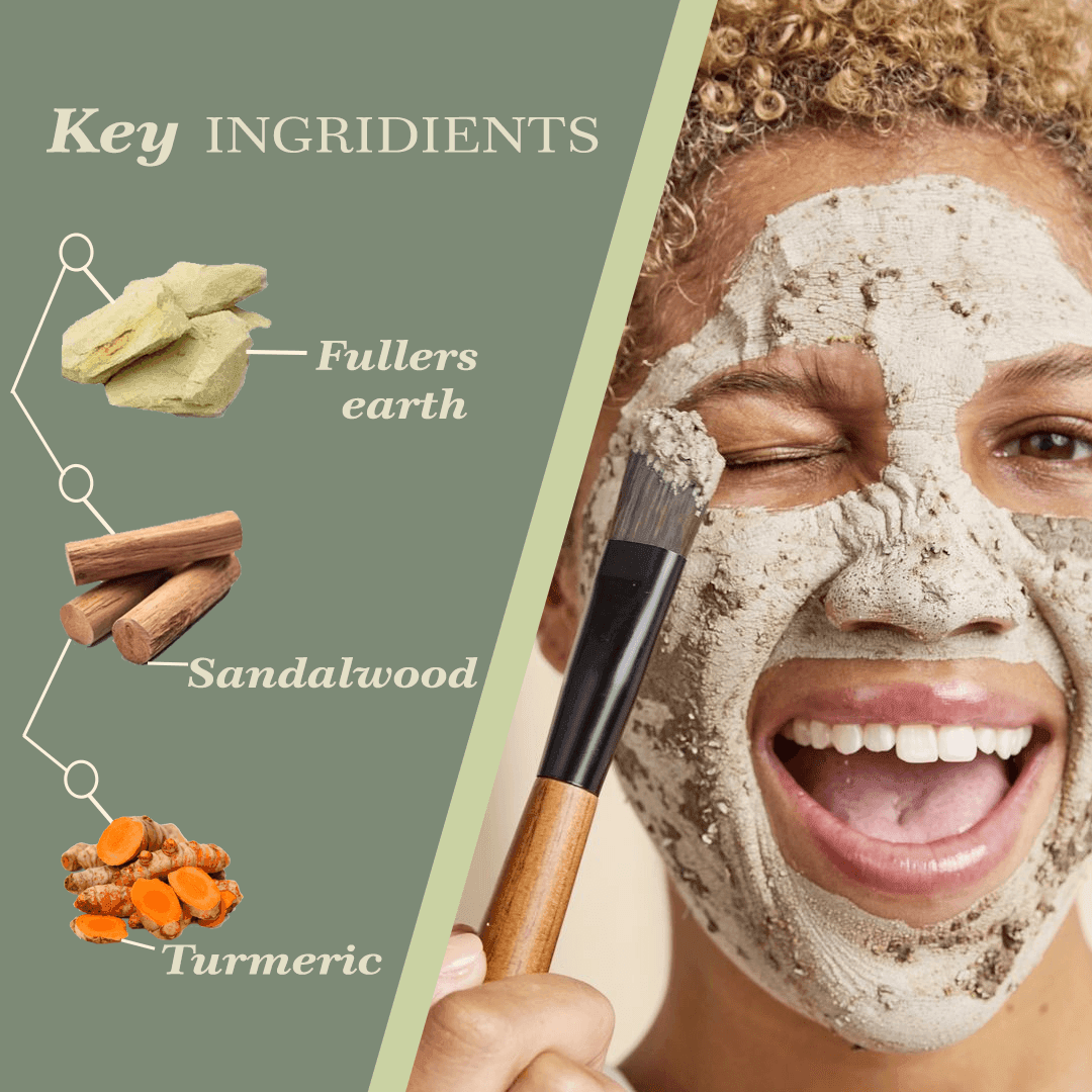 Fuller's Earth Face Pack Powder – Deep Cleansing, Oil Control & Skin Brightening, 100g - Shipcart Ecommerce Official