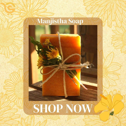 Manjistha Glycerine Soap – Ayurvedic Skin Brightening & Detox – Pack of 3, 375g (125g each) - Shipcart Ecommerce Official