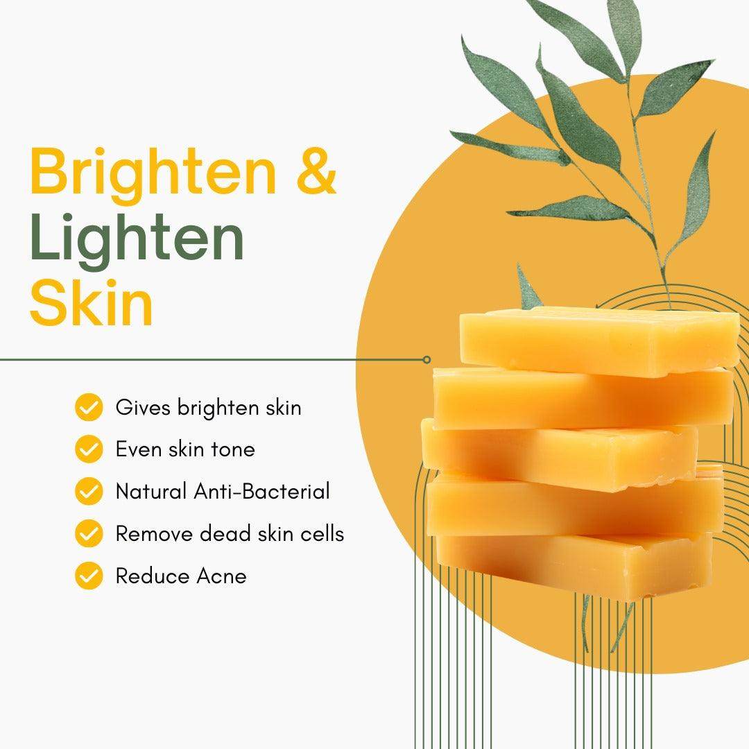 Turmeric Soap – Natural Glow & Skin Nourishment, 125 g - Shipcart Ecommerce Official