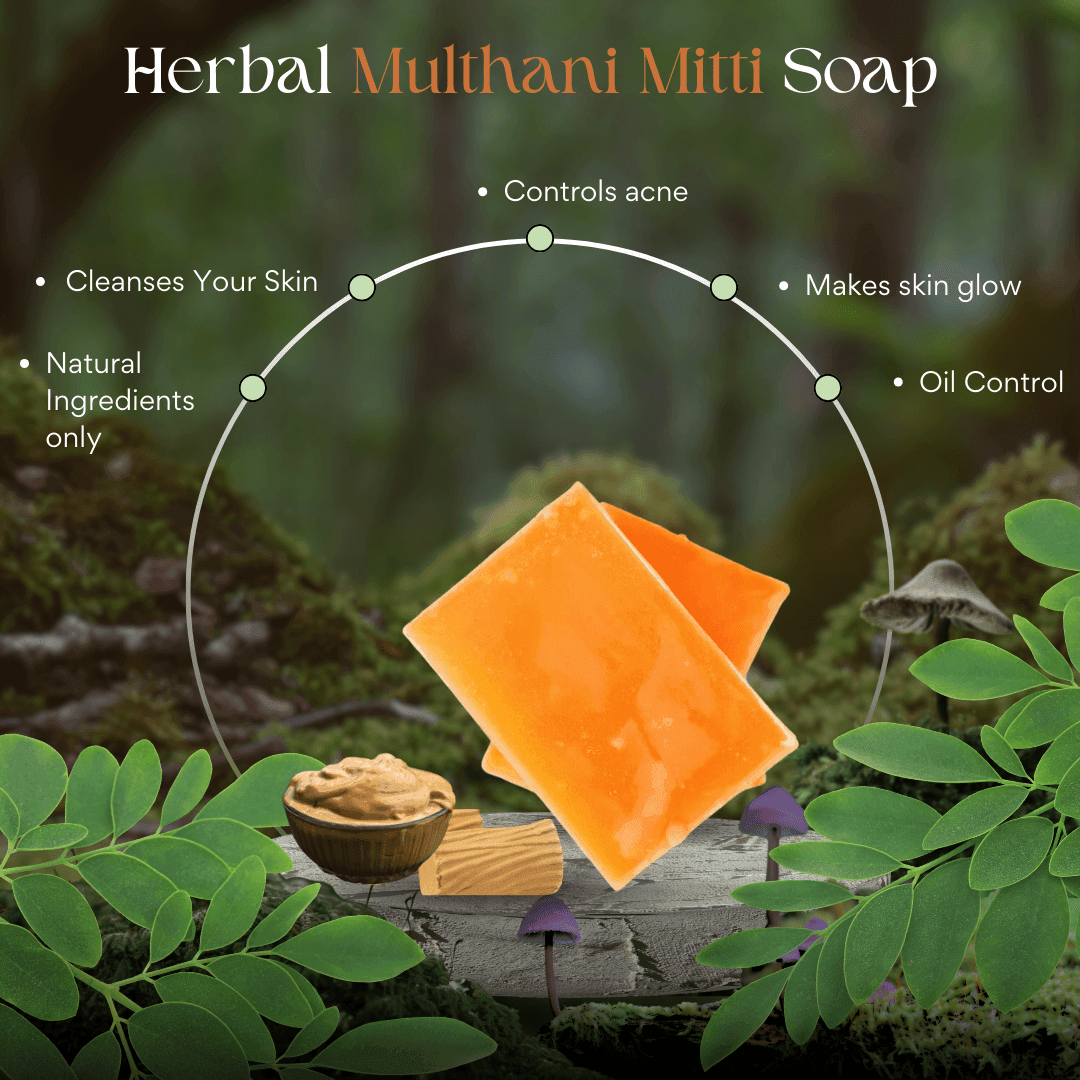 Natural Multanimitti Soap – Oil Control, Skin Glow & Rejuvenation, 125 g - Shipcart Ecommerce Official