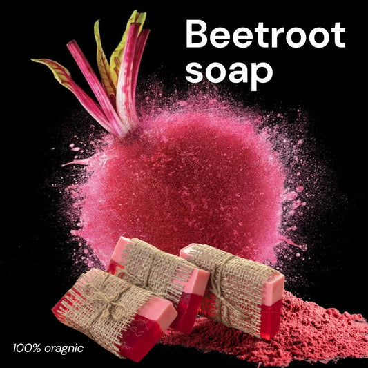 Beetroot Soap – Natural Radiance & Skin Nourishment, 100 g