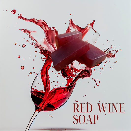 Red Wine Glycerine Soap – Anti-Aging, Hydrating & Skin Brightening, 100g