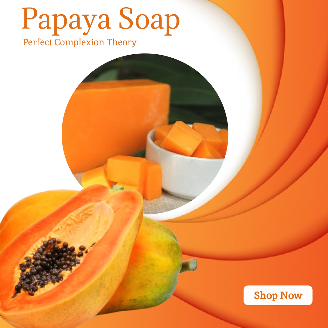 Papaya Glycerine Soap – Brightening, Hydrating & Skin Rejuvenating, 100g