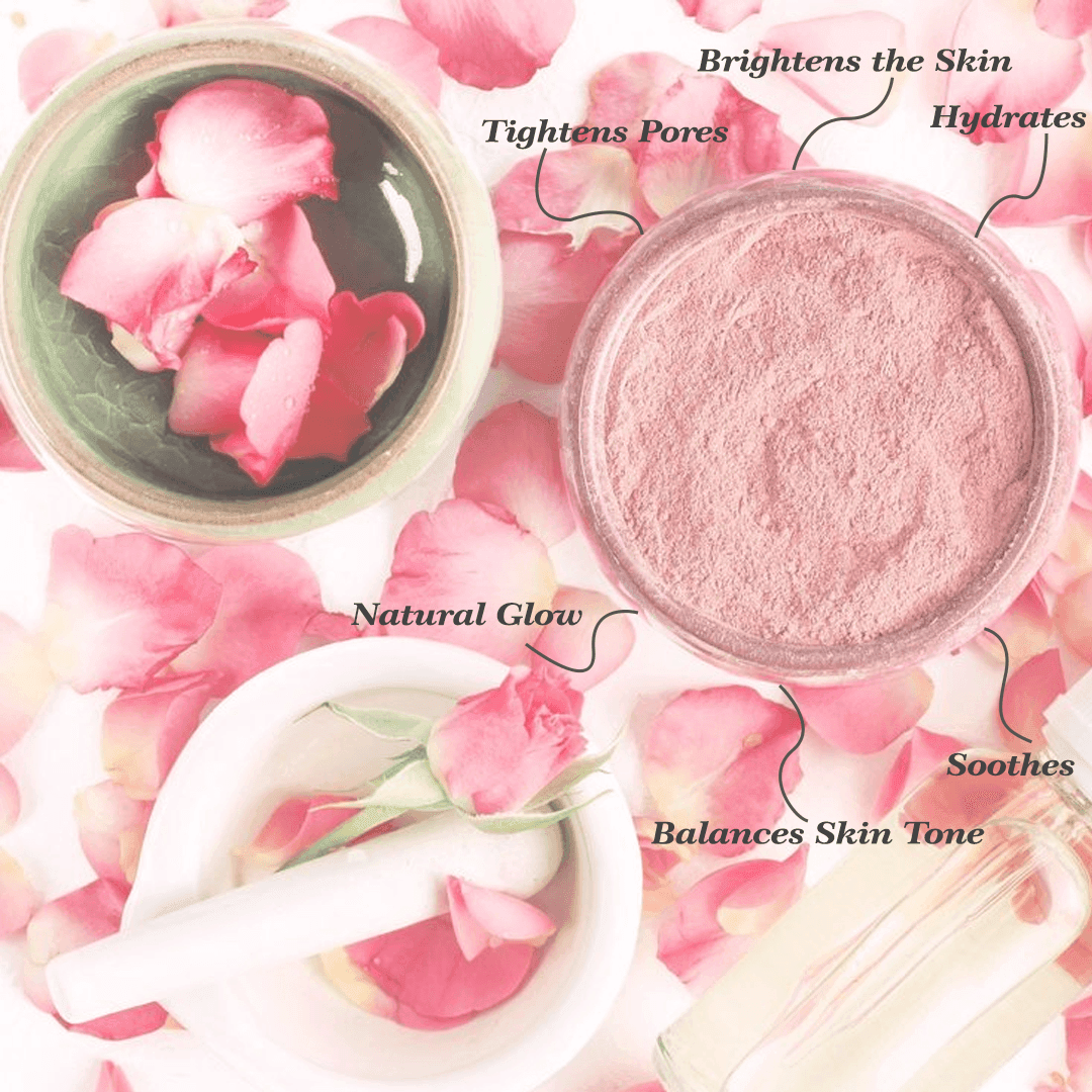 Paneer Rose Face Pack Powder – Hydration, Skin Brightening & Glow Boosting, 100g - Shipcart Ecommerce Official
