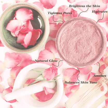 Paneer Rose Face Pack Powder – Hydration, Skin Brightening & Glow Boosting, 100g - Shipcart Ecommerce Official