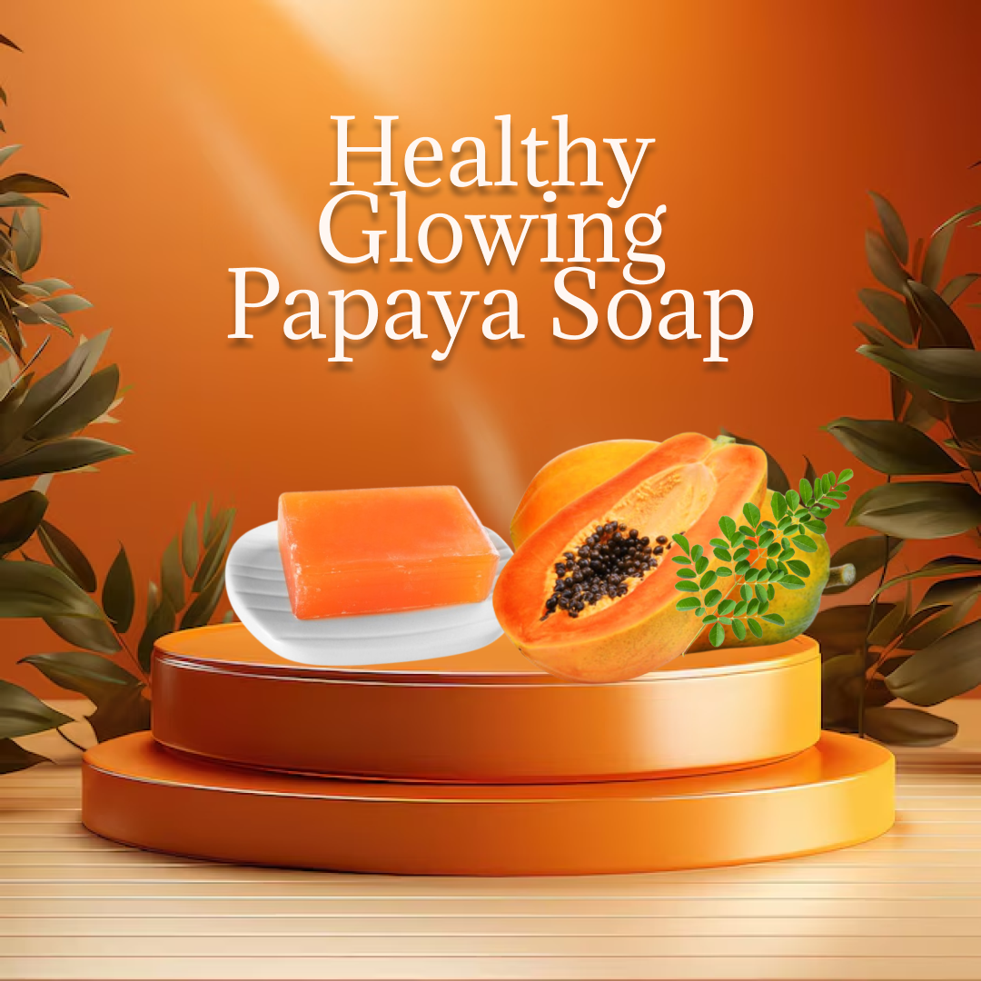 Papaya Glycerine Soap – Brightening, Hydrating & Skin Rejuvenating, 100g