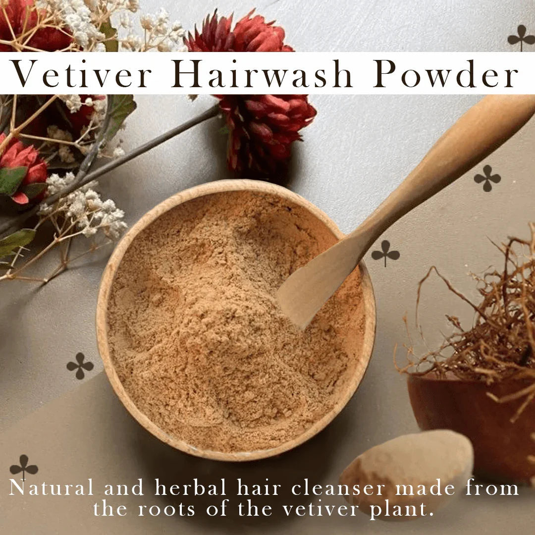 Vetiver Hair Pack Powder – Natural Scalp Care & Hair Strengthener, 100g - Shipcart Ecommerce Official